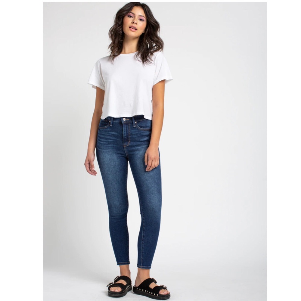 High Rise Ankle Skinny Jeans